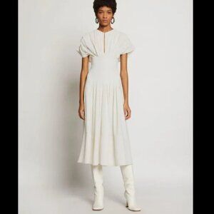 PROENZA SCHOULER Pleated Crepe Midi Dress